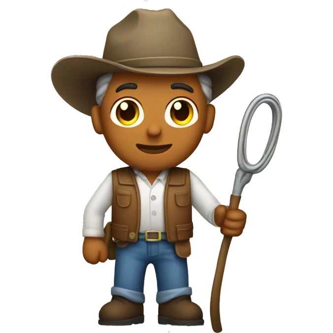 Farmer with whip emoji
