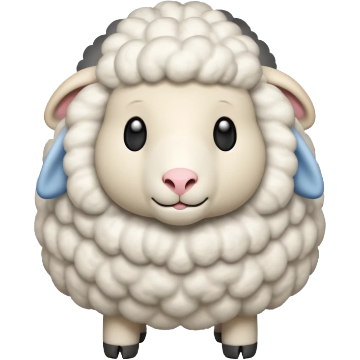 Sheep standing 3D emoji png emoji