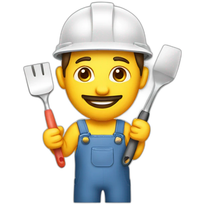 plasterer with spatula emoji