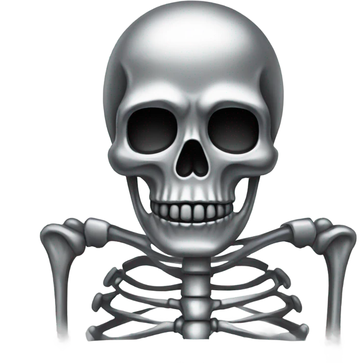 Chrome skeleton  emoji