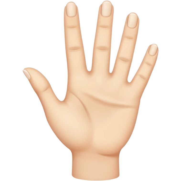 Hand with out a thumb  emoji