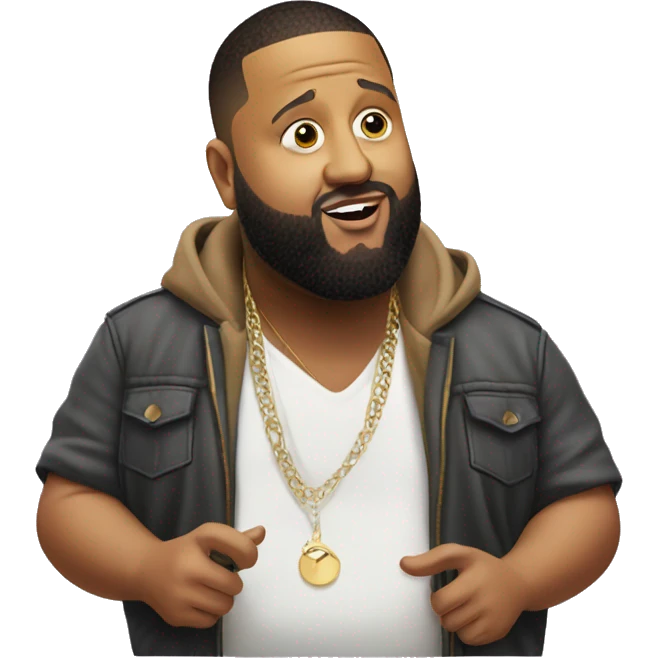 DJ Khaled looking dumb emoji