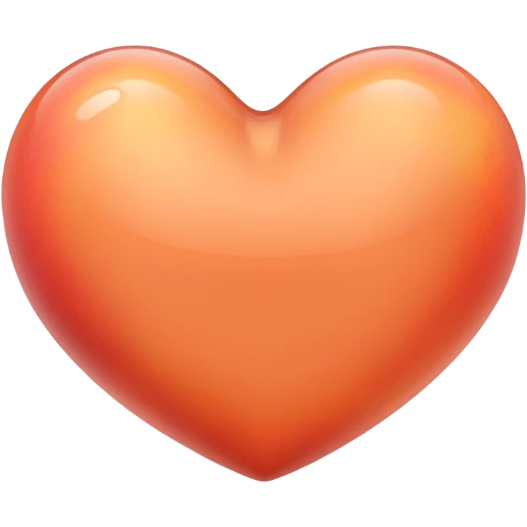 Heart with peach emoji