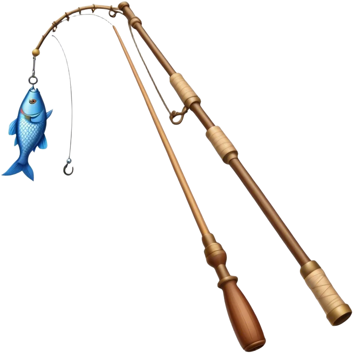 medieval fishing rod no fish emoji