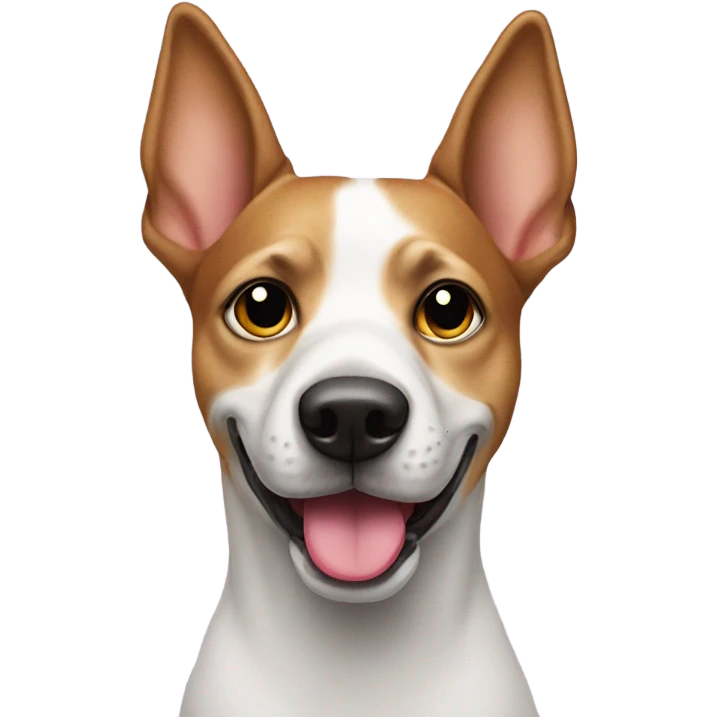 Dog with colored fingernails emoji