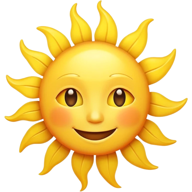 smiling sun emoji