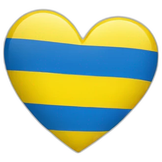 Flag of ukraine in heart emoji