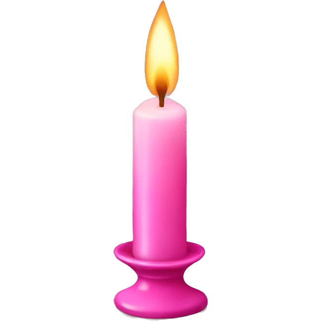pink fancy candle emoji