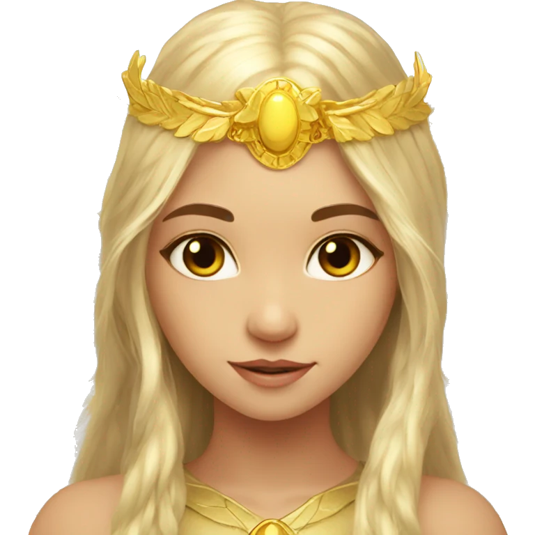 big wings, sun, gold, Beautiful, fairy, long hair emoji