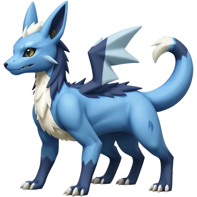 Manectric-Electrike-Lugia-Umbreon-Marowak-Draco-Fakémon-hybrid-creature (full body), 4 legs emoji