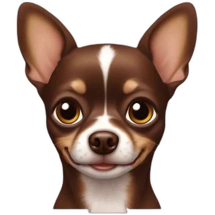 chocolate brown chihuahua emoji
