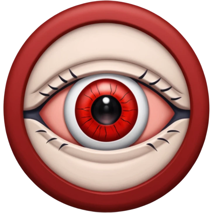 اصنع ايموجي لعين شارينغان مانغيكيو لشخصية اوبيتو اوتشيها من انمي ناروتو emoji