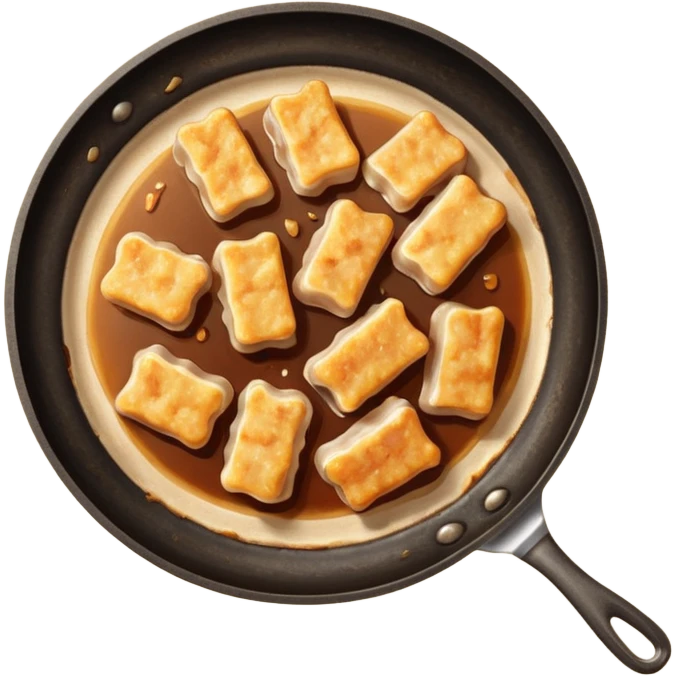 fried lard on pan emoji