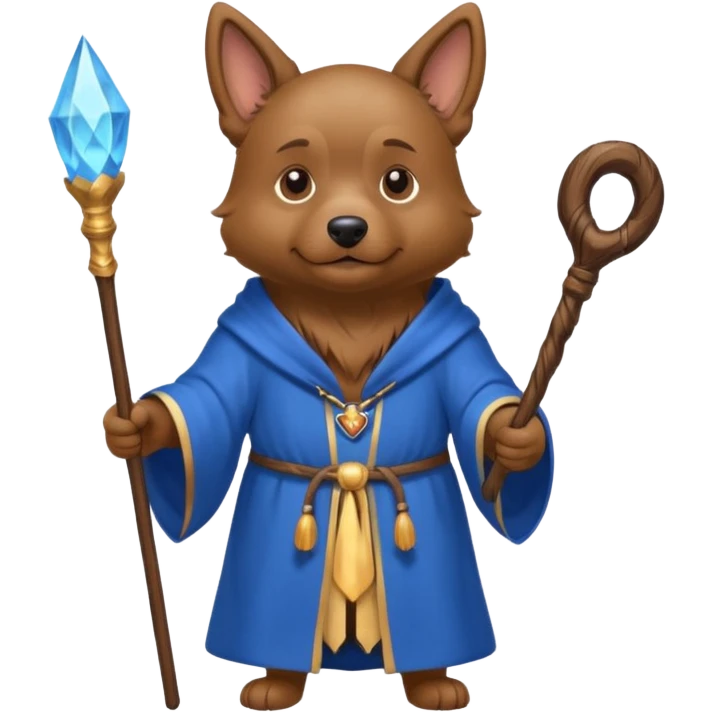 Dog wizard emoji