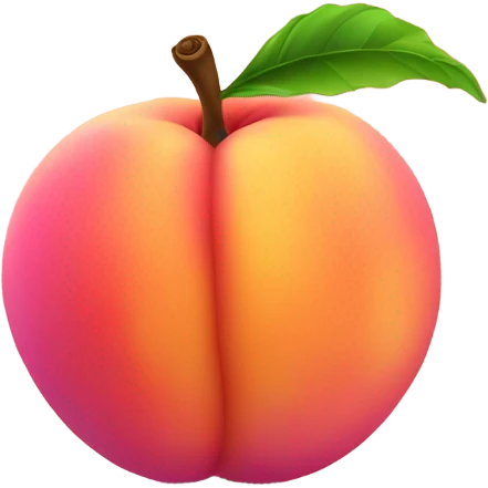 Hot pink peach emoji