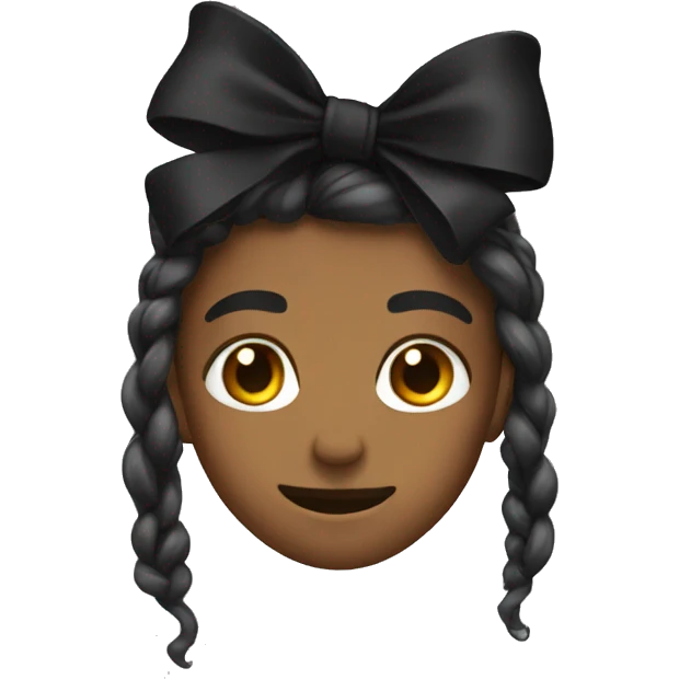 Black bow emoji