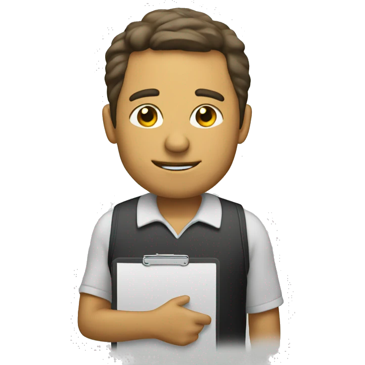 coach with clipboard emoji