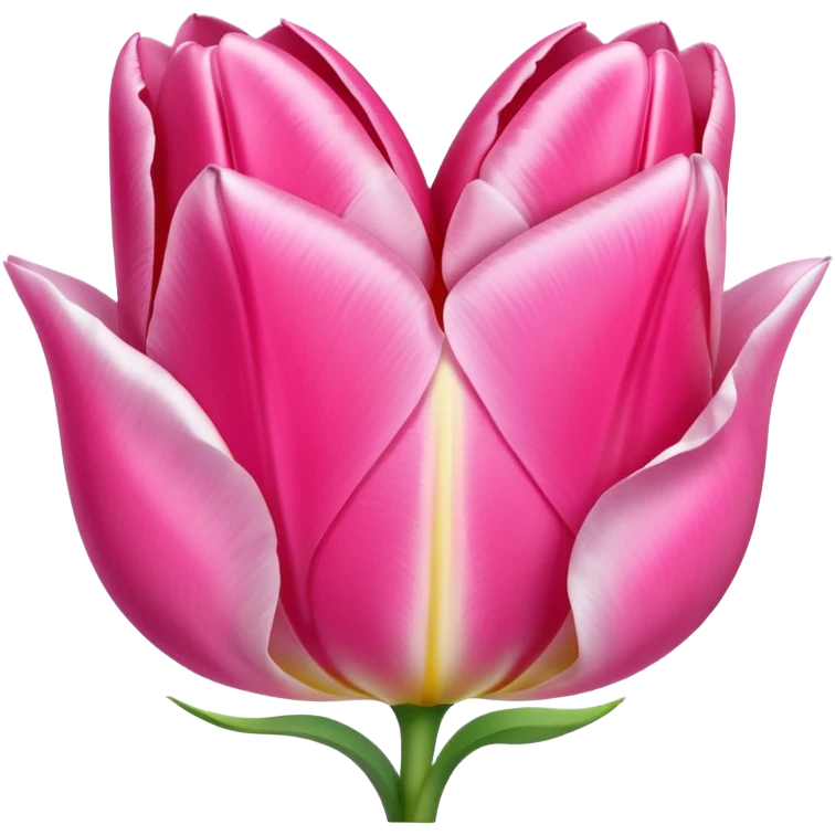 Corazón rosa y tulipán rosa emoji