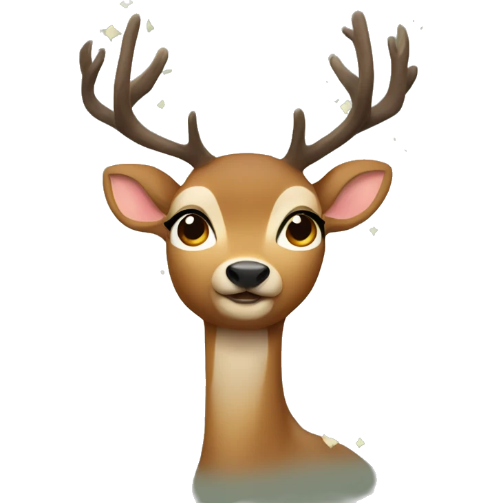 New Year's Deer emoji