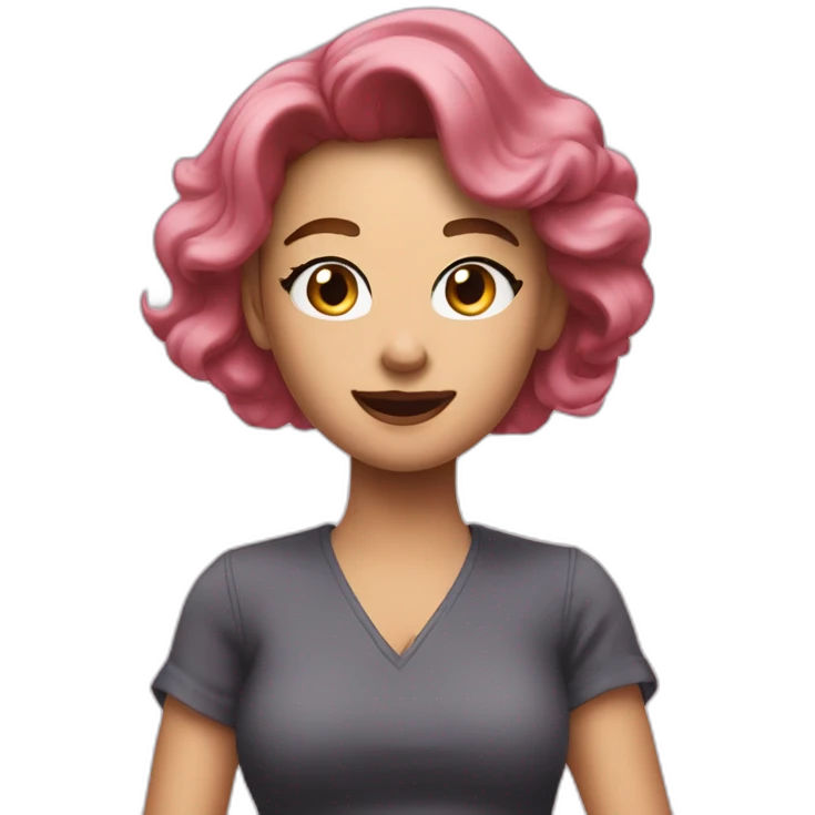 Elizabeth 2 filming a TikTok emoji