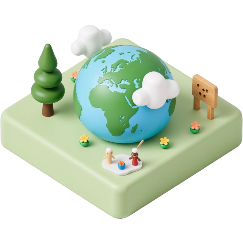 pastel globe emoji