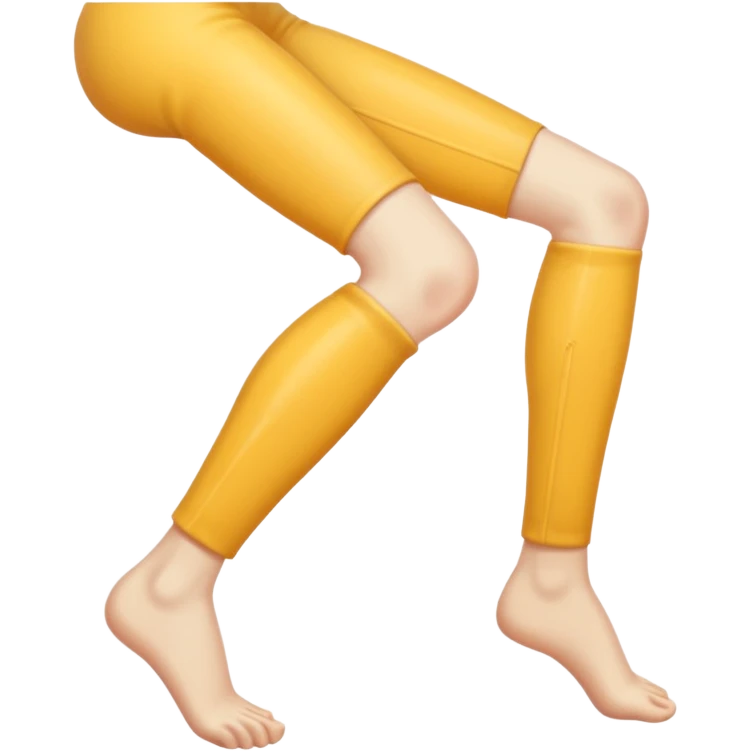 One leg upsidedown emoji