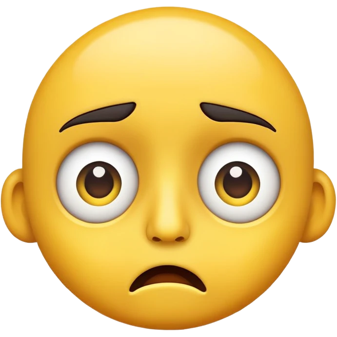 Yellow face going i don't know emoji