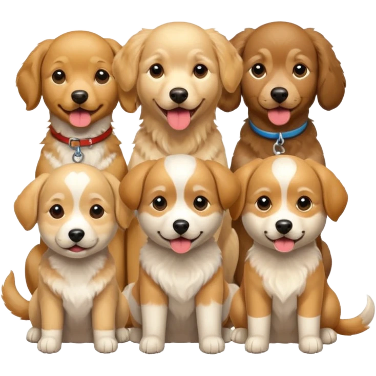 5 dogs emoji