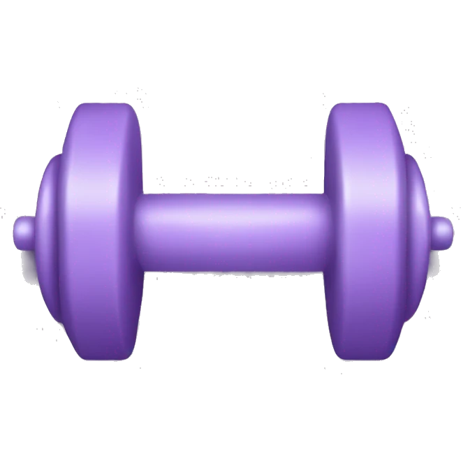 pale purple dumbbell  emoji