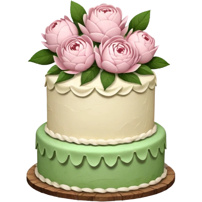 floral cake rustic  emoji