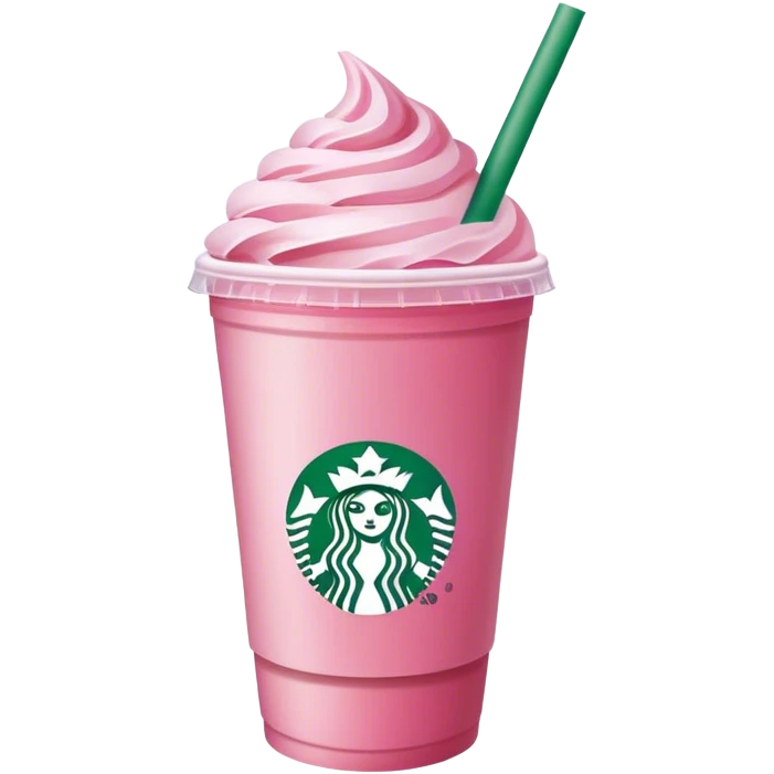 Starbucks pink drink emoji
