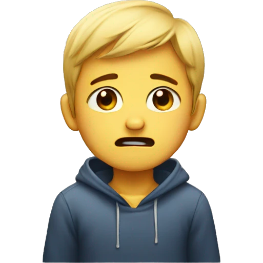 Crying boy emoji