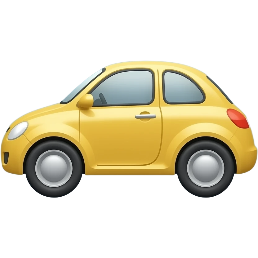 Emoji car on the side emoji