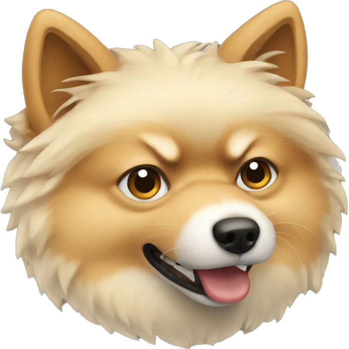 Spitz beige angry emoji