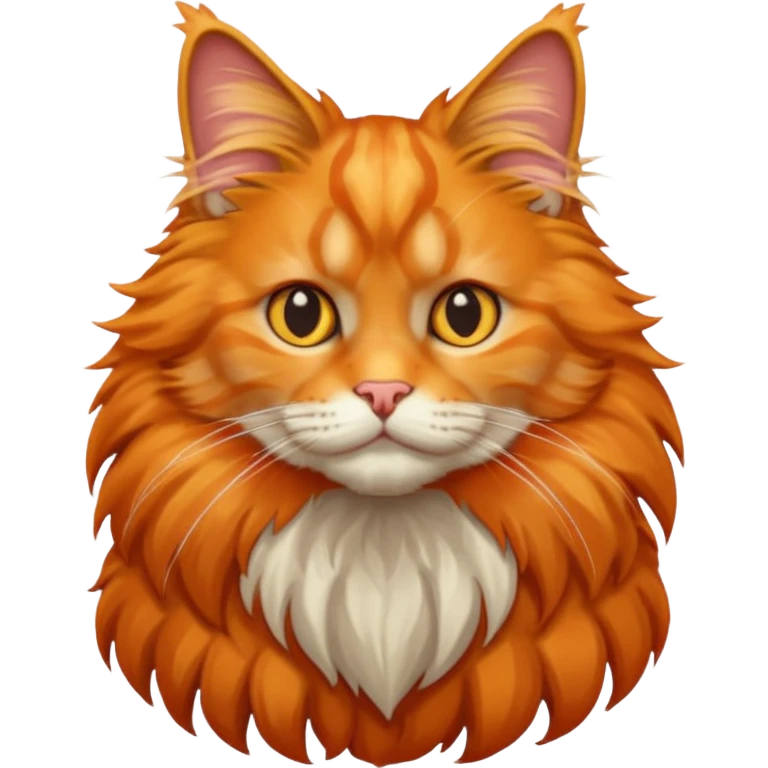orange mainecoon emoji