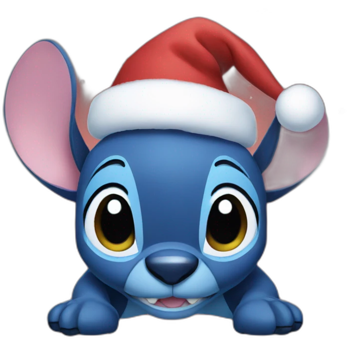 Stitch Christmas emoji