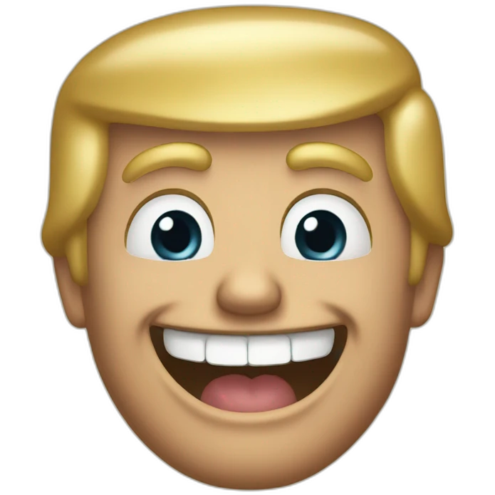 Donald trump laughed  emoji