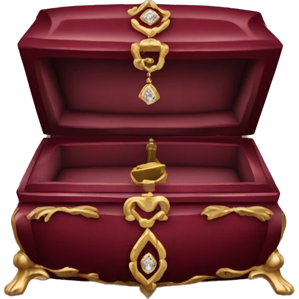Regency jewelry box maroon color  emoji