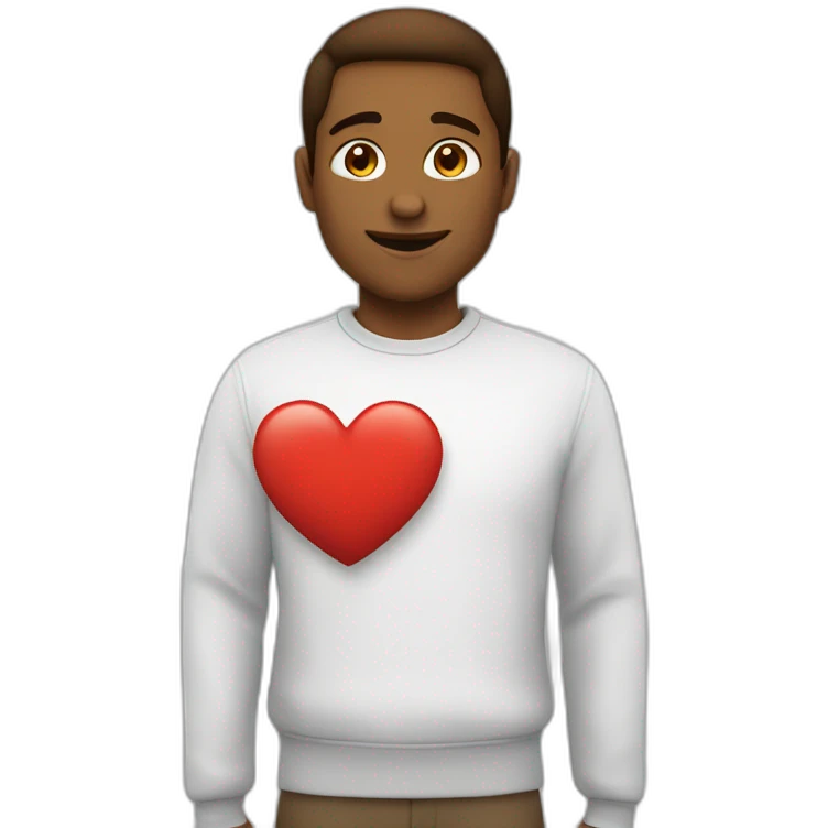 coeur avec des youx emoji