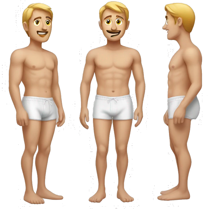 Man in boxershorts  emoji