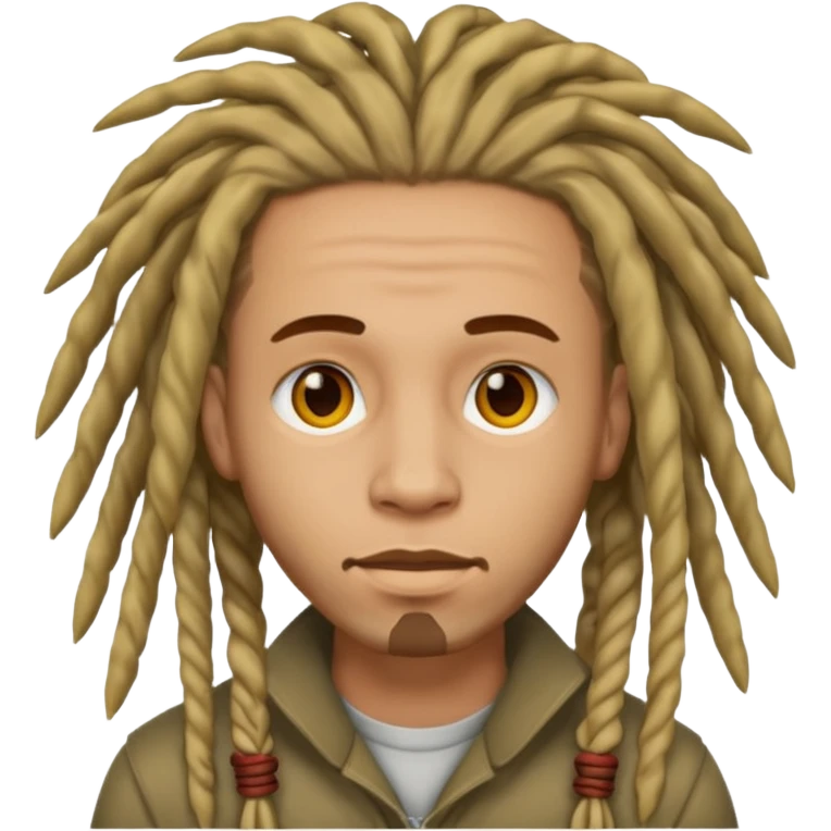 man light skin with dread  emoji