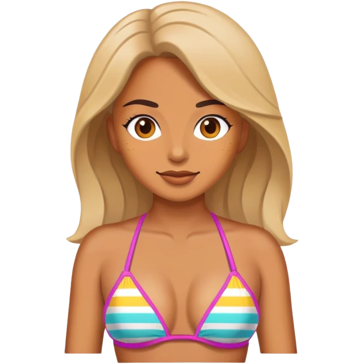 Woman in bikini emoji