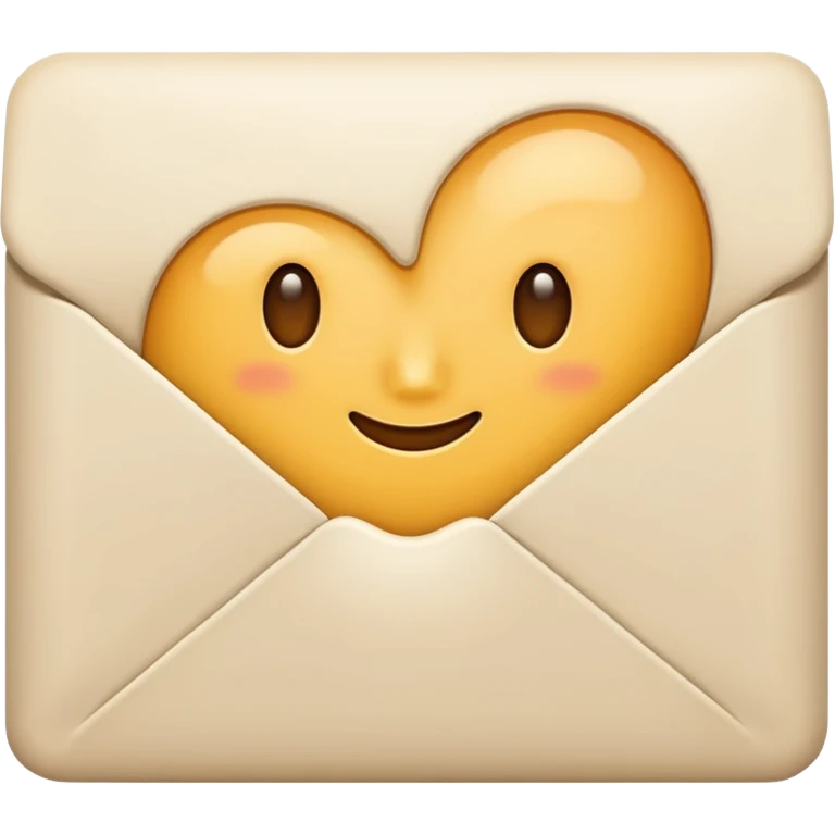 Letter color pale beige creamy emoji