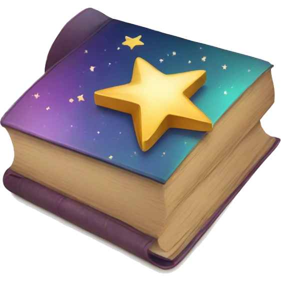 book with a star emoji