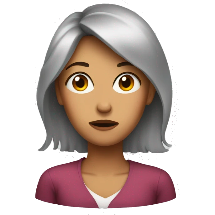 a mom with a disgusted face and side eye emoji