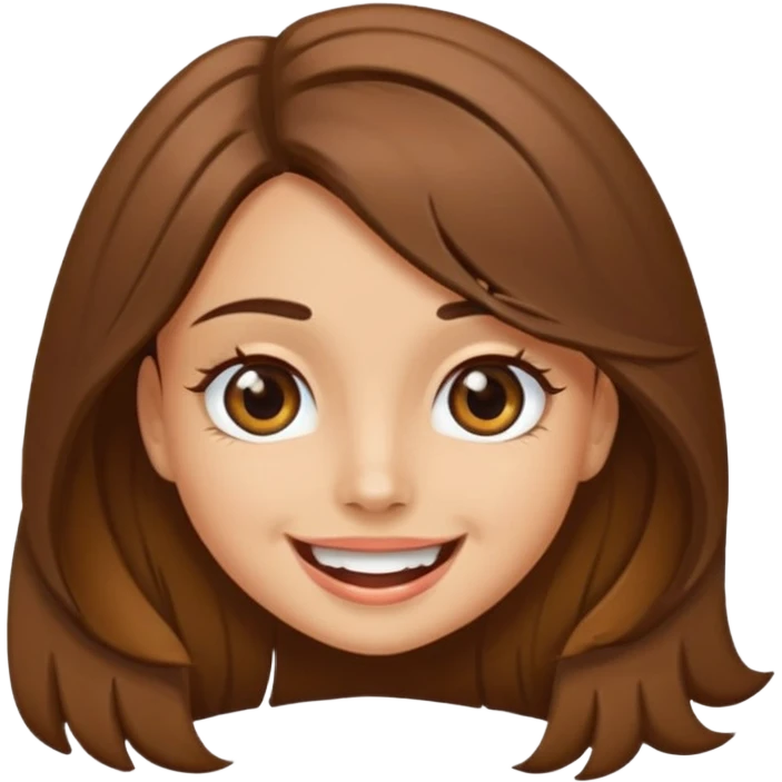 Emoji de una chica mordiéndose el dedo sonriendo de forma coqueta  emoji