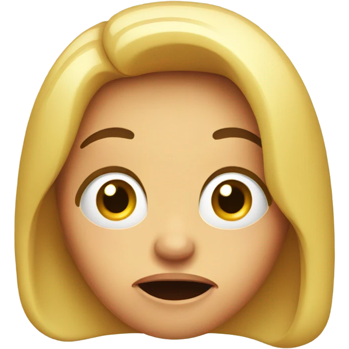 woman in a shock emoji