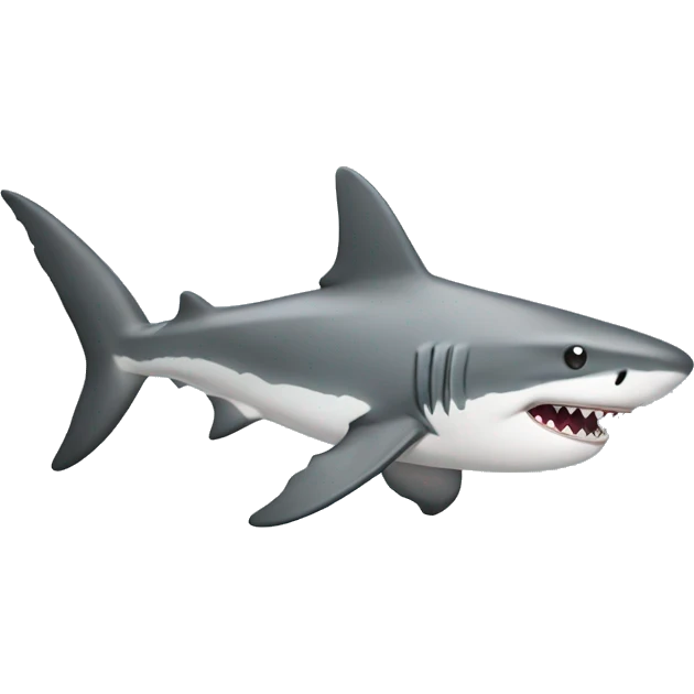 Shark with a top  emoji