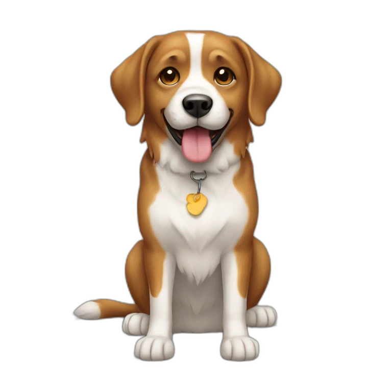 Chat avec chien emoji