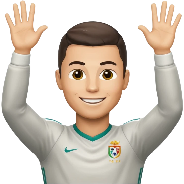 Cristiano Ronaldo emoji doing famous 'Siu' celebration emoji